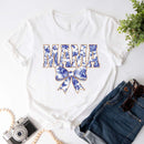 Mama Chinoiserie Coquette Bow T-Shirts – Elegant & Trendy Graphic Tees for Moms-4