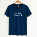 💍 I Said YAAAS Bachelorette Crew Party 🍾 Matching V-Neck T-Shirts-6