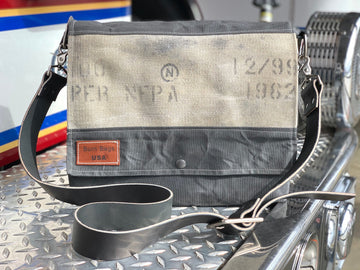Charcoal Gray Messenger Burn Bag - 0