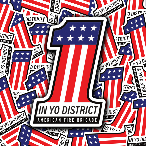 Yo District America Sticker