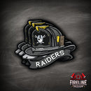 NFL Fire Helmet Sticker - 3 PACK-21