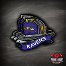 NFL Fire Helmet Sticker - 3 PACK-23