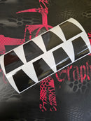 Reflective Black Helmet Tetrahedrons Choose Gloss or Matte/Flat (set of 8) OS-1