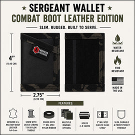 Sergeant Wallet - Combat Boot Leather Edition - 0