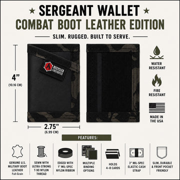 Sergeant Wallet - Combat Boot Leather Edition - 0