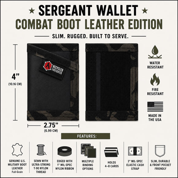 Sergeant Wallet - Combat Boot Leather Edition