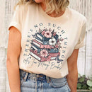 Floral Book Lover Tee – Too Many Books Shirt, Trendy Bookworm Gift for Her, Women's T-Shirt-1