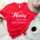 Hubby & Wifey Definition Couple T-shirt-1