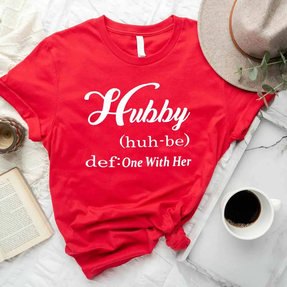Hubby & Wifey Definition Couple T-shirt