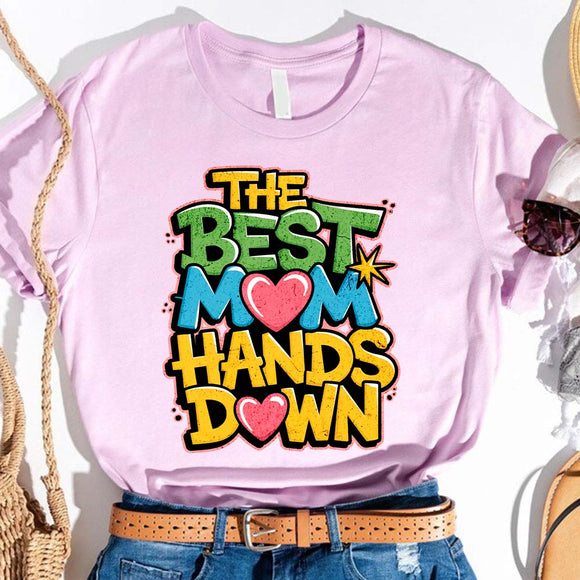 Best Mom Hands Down Shirts – Cute & Trendy Mother’s Day Gift Tees