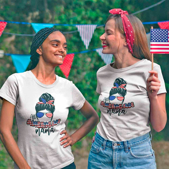 All American Mama 4th Of July Mom T-shirt