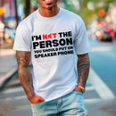 Speaker Phone Unisex T-Shirt – Funny Talk Loud Tee-4