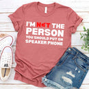 Speaker Phone Unisex T-Shirt – Funny Talk Loud Tee-18