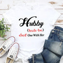 Hubby & Wifey Definition Couple T-shirt-2