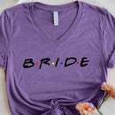 💎 Bachelorette Party Shirts Bride, I Do Crew V-Neck Tee 🍾-4