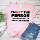 Speaker Phone Unisex T-Shirt – Funny Talk Loud Tee-12