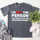 Speaker Phone Unisex T-Shirt – Funny Talk Loud Tee-11