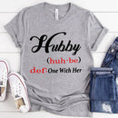 Hubby & Wifey Definition Couple T-shirt-4