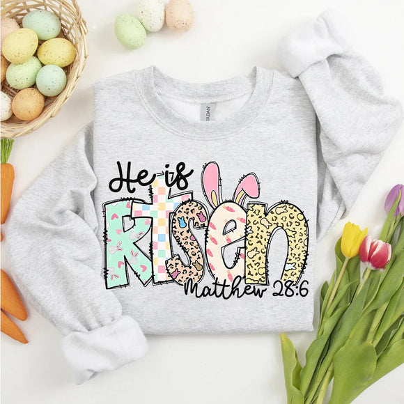 He is Risen Easter Inspirational Tees