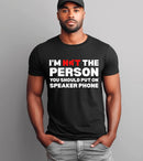 Speaker Phone Unisex T-Shirt – Funny Talk Loud Tee-3