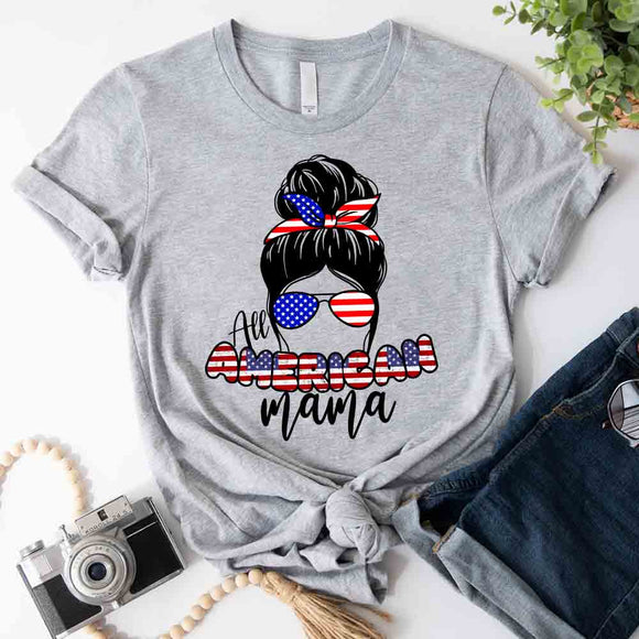 All American Mama 4th Of July Mom T-shirt