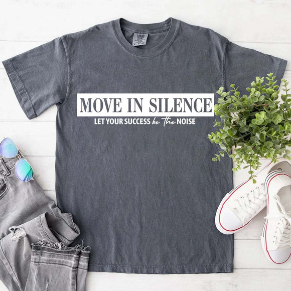 Move in Silence Unisex T-Shirt – Motivational Hustle Tee