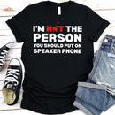 Speaker Phone Unisex T-Shirt – Funny Talk Loud Tee-6
