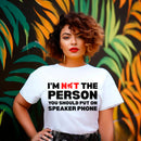 Speaker Phone Unisex T-Shirt – Funny Talk Loud Tee-1