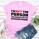 Speaker Phone Unisex T-Shirt – Funny Talk Loud Tee-19