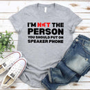 Speaker Phone Unisex T-Shirt – Funny Talk Loud Tee-7