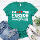 Speaker Phone Unisex T-Shirt – Funny Talk Loud Tee-10