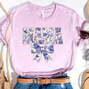 Mama Chinoiserie Coquette Bow T-Shirts – Elegant & Trendy Graphic Tees for Moms-11