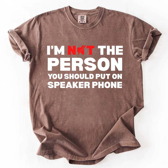 Speaker Phone Unisex T-Shirt – Funny Talk Loud Tee