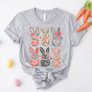 Coquette Easter Bunny Floral Tees-1