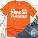 Speaker Phone Unisex T-Shirt – Funny Talk Loud Tee-9