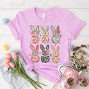 Coquette Easter Bunny Floral Tees-2