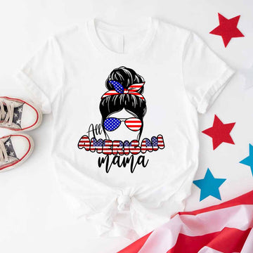 All American Mama 4th Of July Mom T-shirt