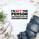 Speaker Phone Unisex T-Shirt – Funny Talk Loud Tee-8