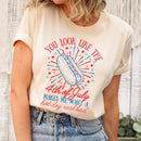 You Look Like the 4th of July Hot Dog Shirt – Funny Independence Day T-Shirt-6
