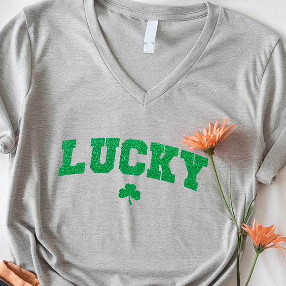 St Patricks Day Cute Lucky Clover Top