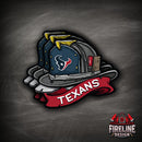 NFL Fire Helmet Sticker - 3 PACK-29