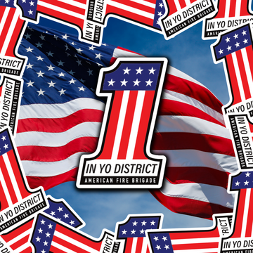 Yo District America Sticker