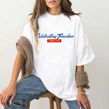 4th of July T-Shirt – Celebrating Freedom Since 1776 Patriotic Tee - 0